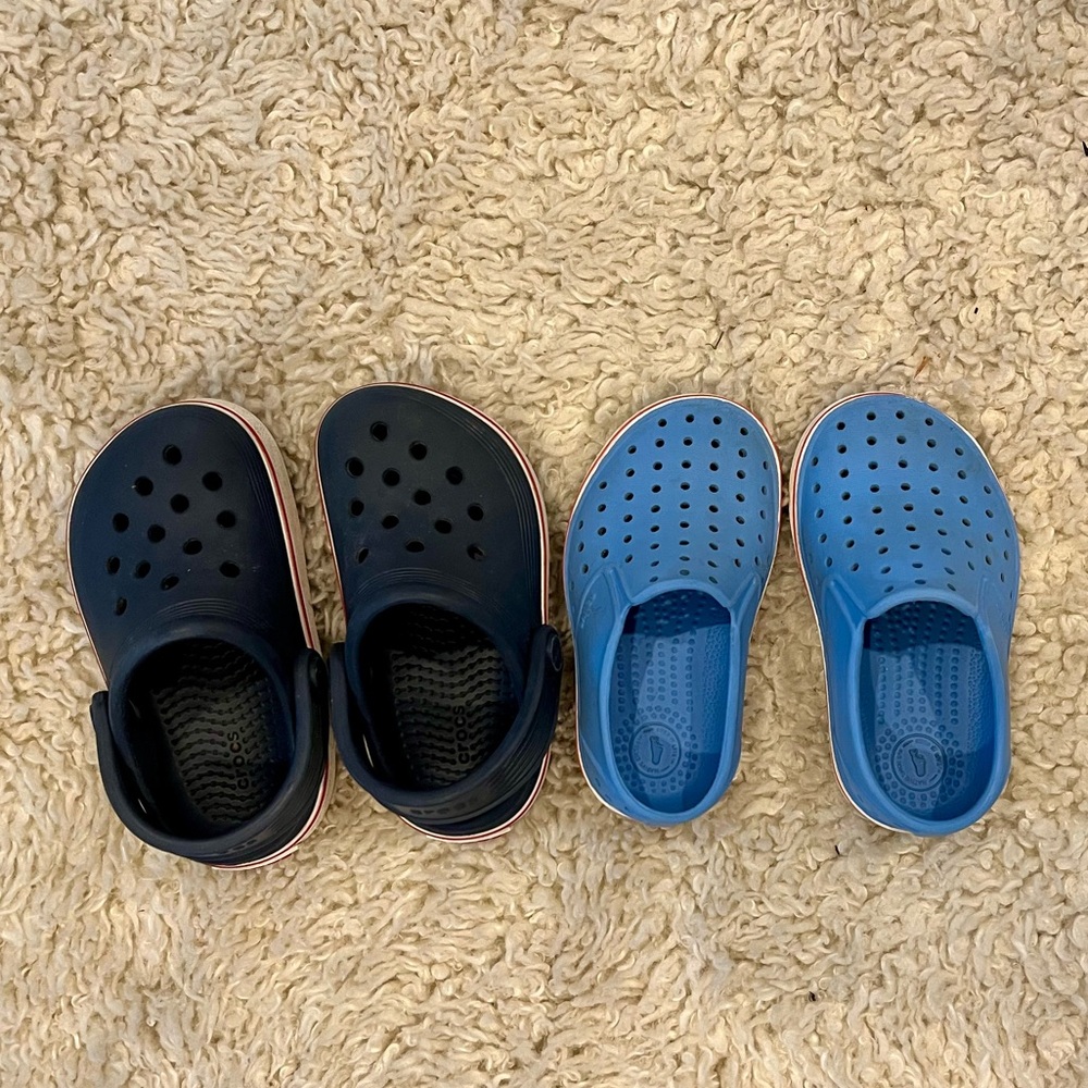 CROCS + Native Toddler Size 7 Shoes